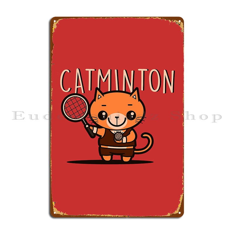 Badminton Europe - Catminton Cute Kawaii Cat Playing Sports