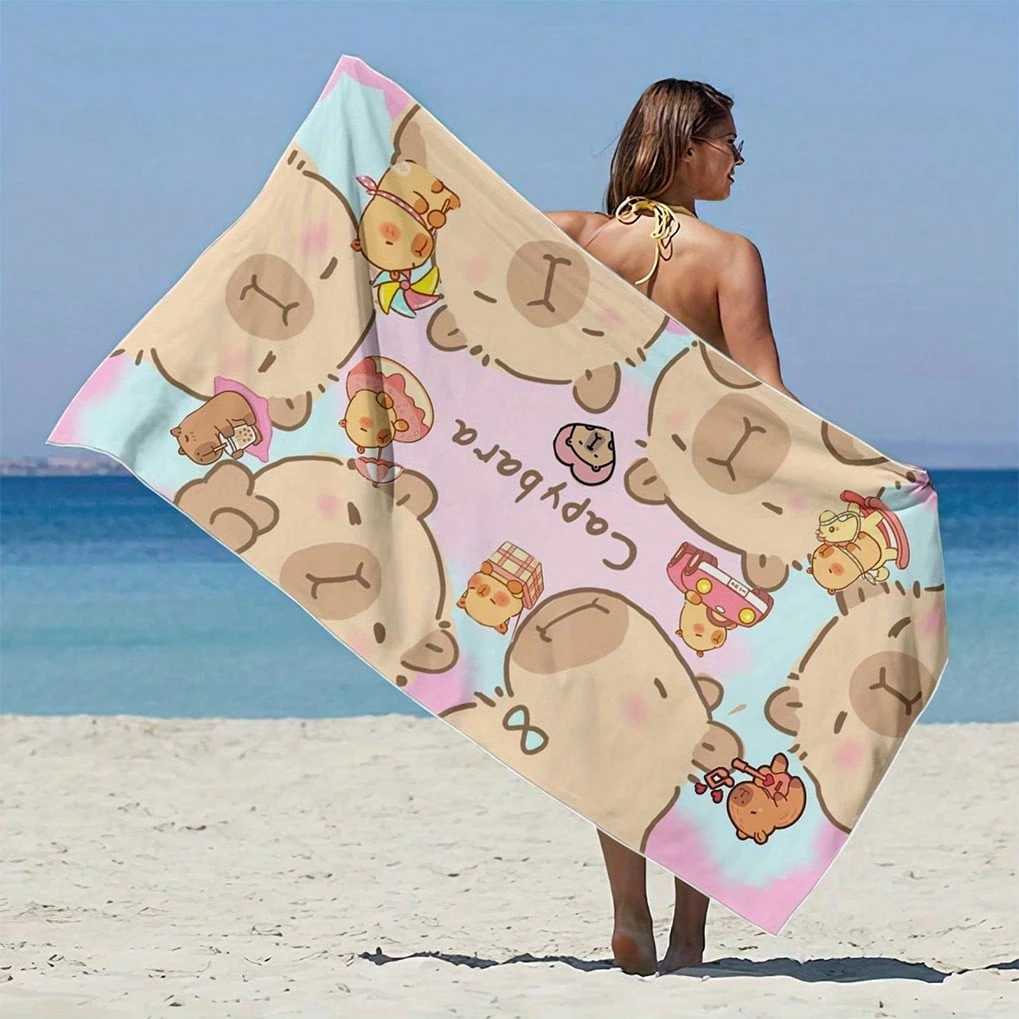 Capybara Cartoon Beach Towel Q - Towel Small Sport recensie en prijs