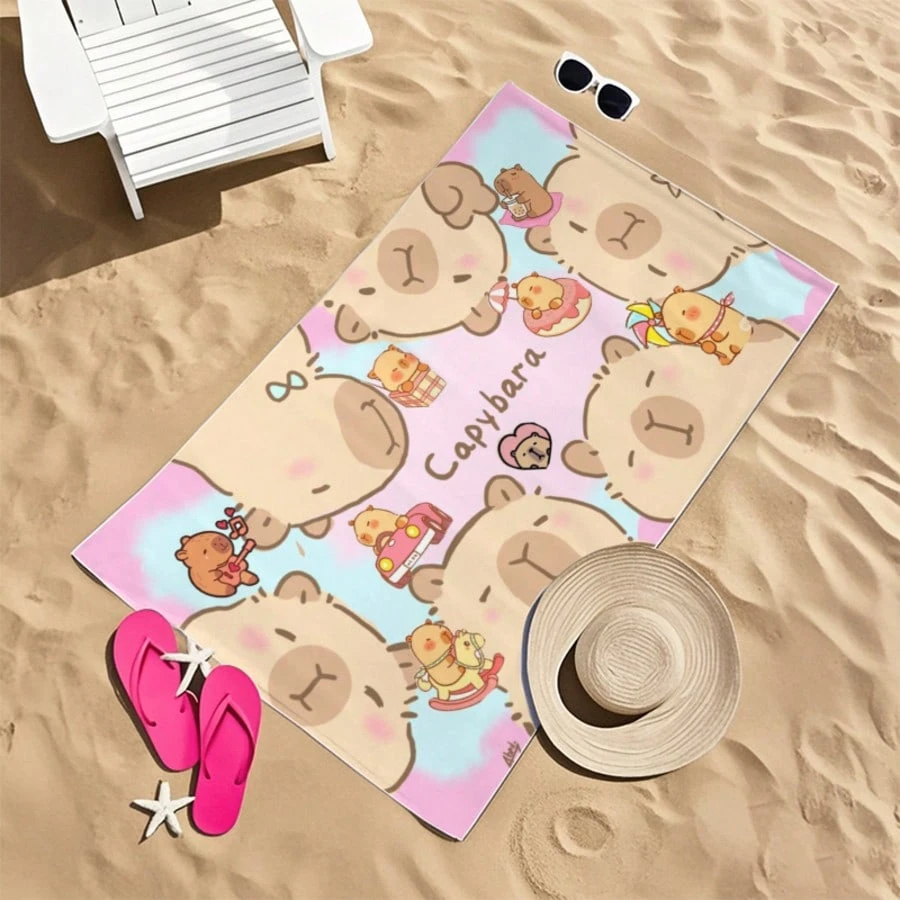 Capybara Cartoon Beach Towel Q - Towel Small Sport recensie en prijs