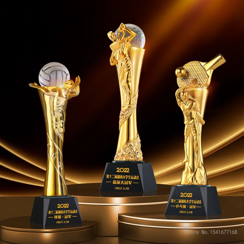Customized Resin Trophy For Vo - Badminton Europe recensie en prijs