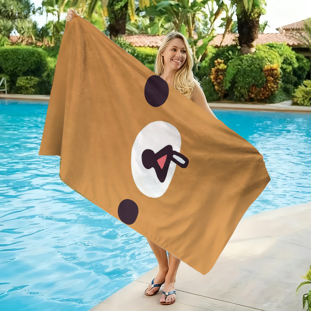 Funny Bear Emoji Beach Towel S - Towel Small Sport recensie en prijs
