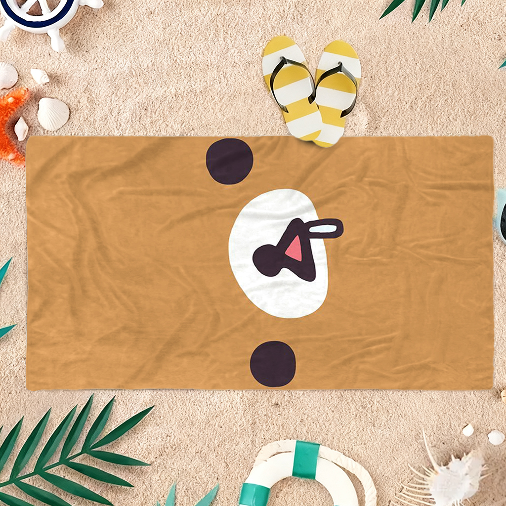 Funny Bear Emoji Beach Towel S - Towel Small Sport recensie en prijs