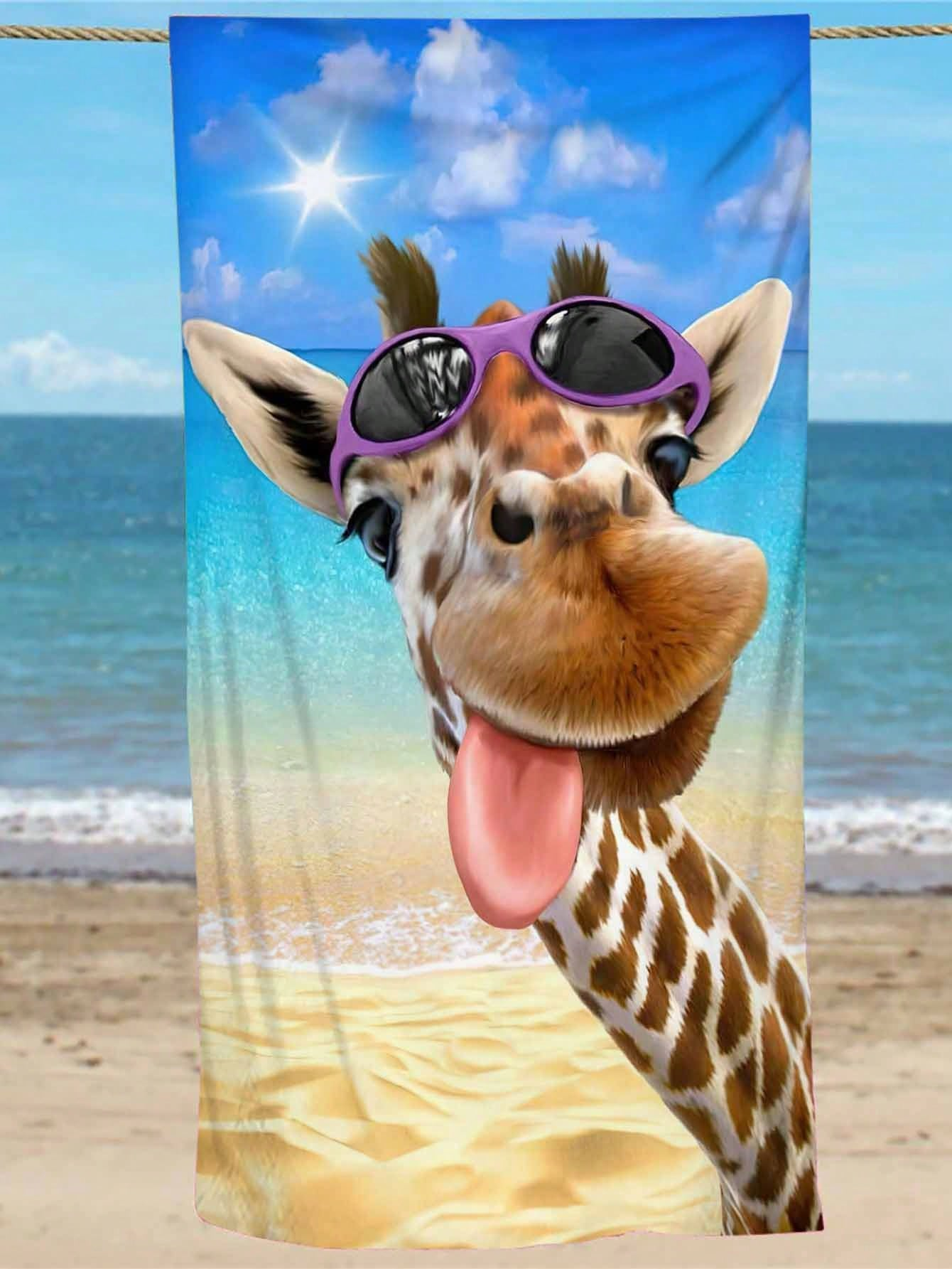 Funny Giraffe Beach Towel Quic - Towel Small Sport recensie en prijs