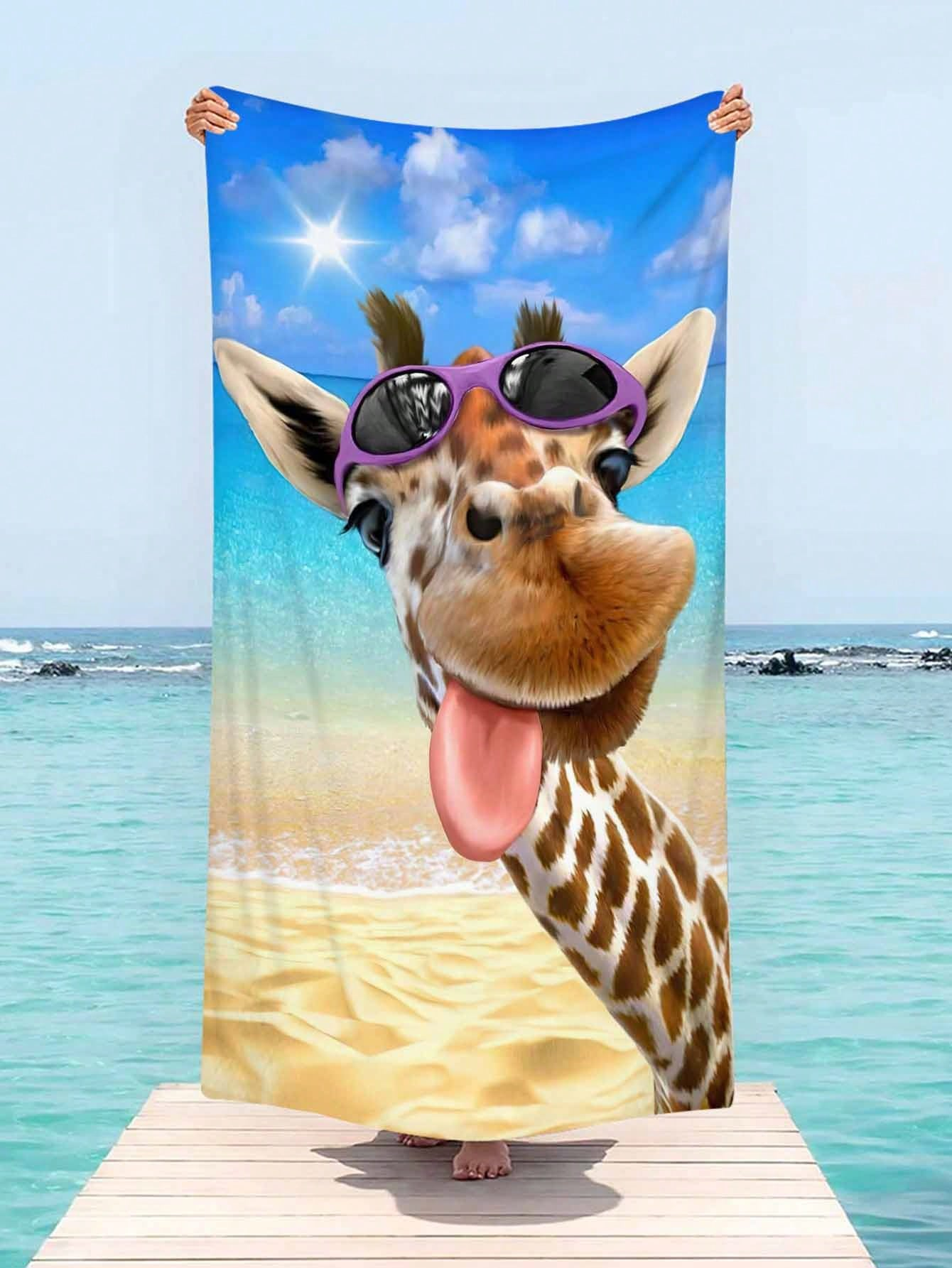 Funny Giraffe Beach Towel Quic - Towel Small Sport recensie en prijs
