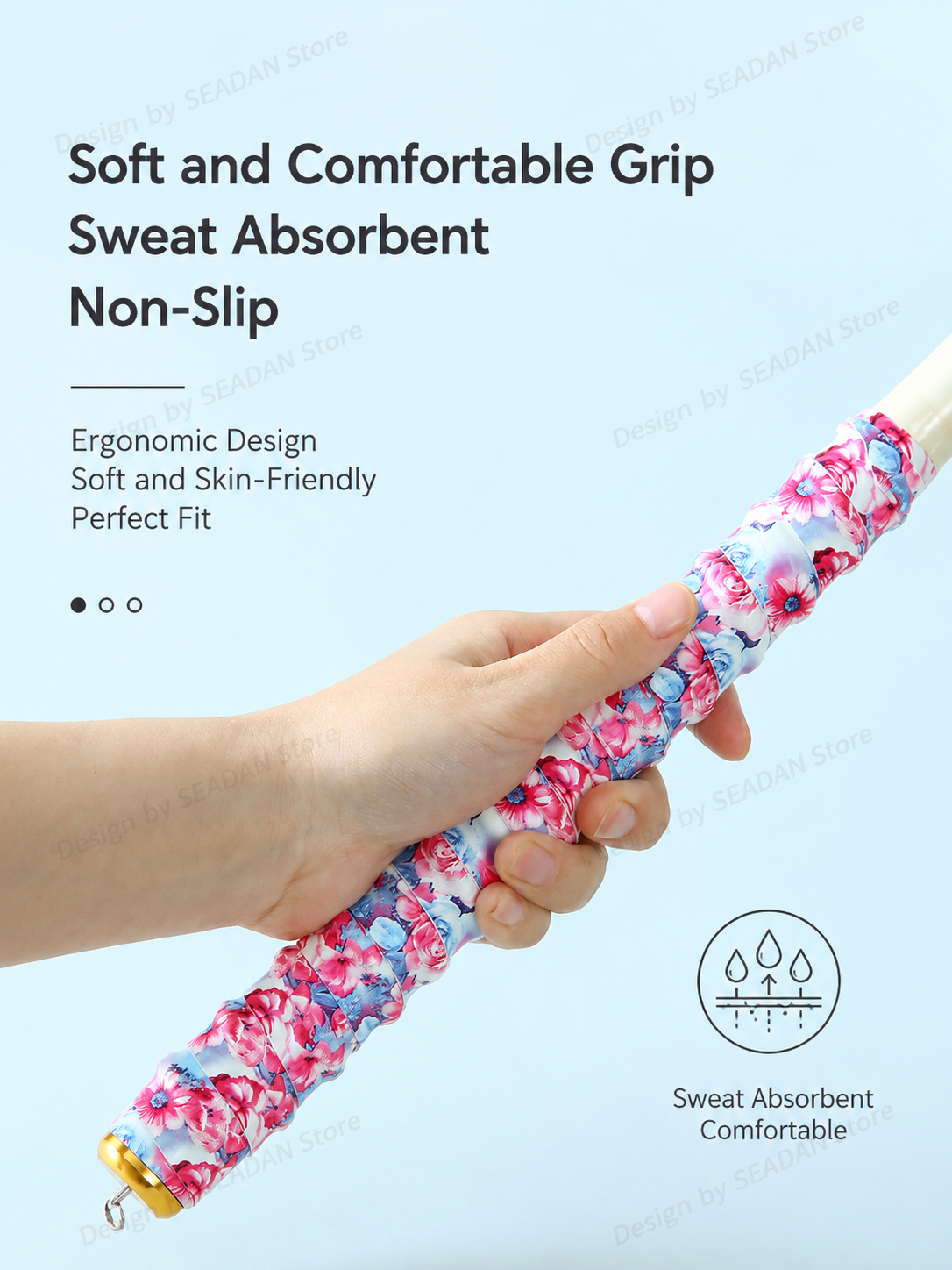 1.5m Floral Dragon Pattern Fis - Badminton Grip recensie en prijs