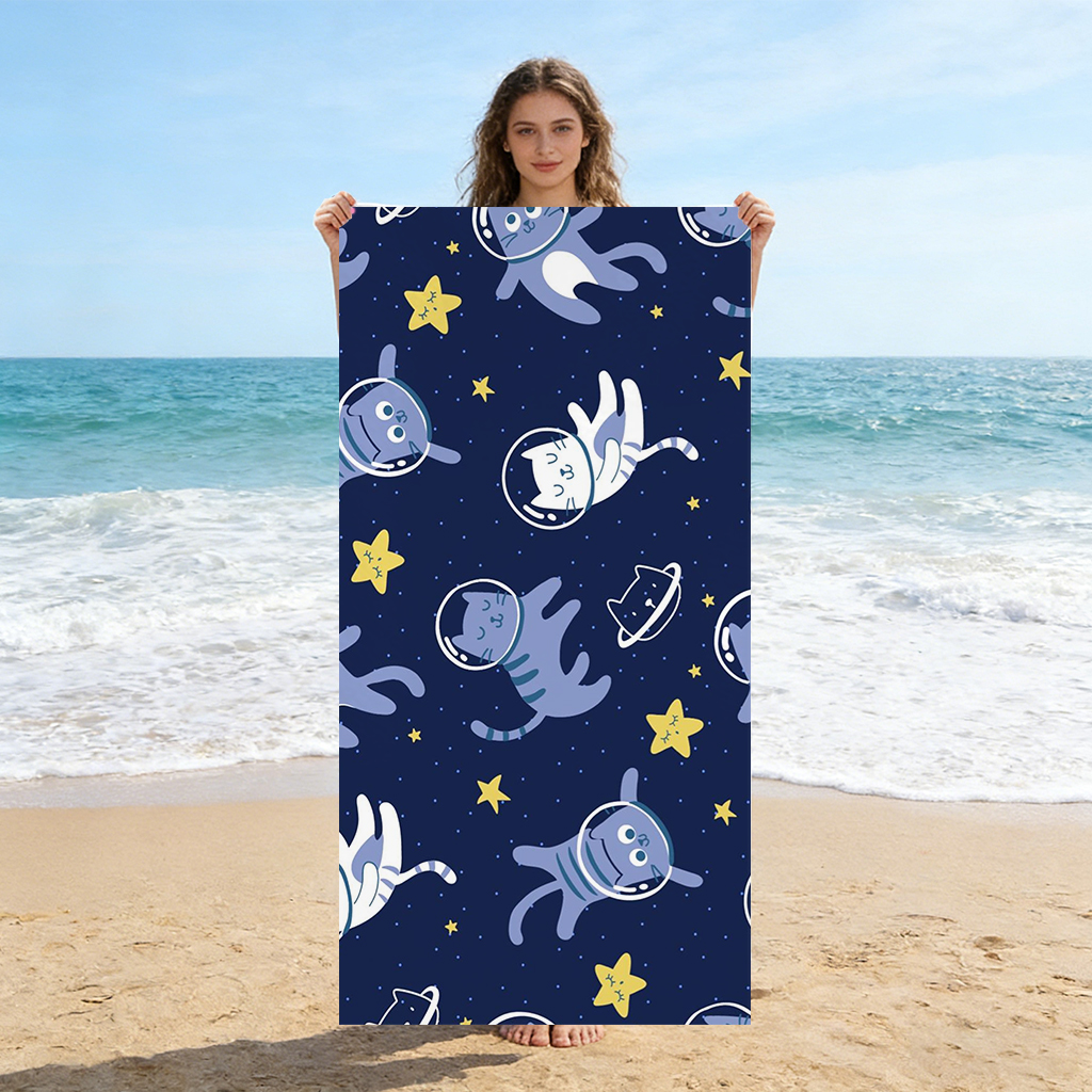 Space Cats Beach Towel Quick-D - Towel Small Sport recensie en prijs