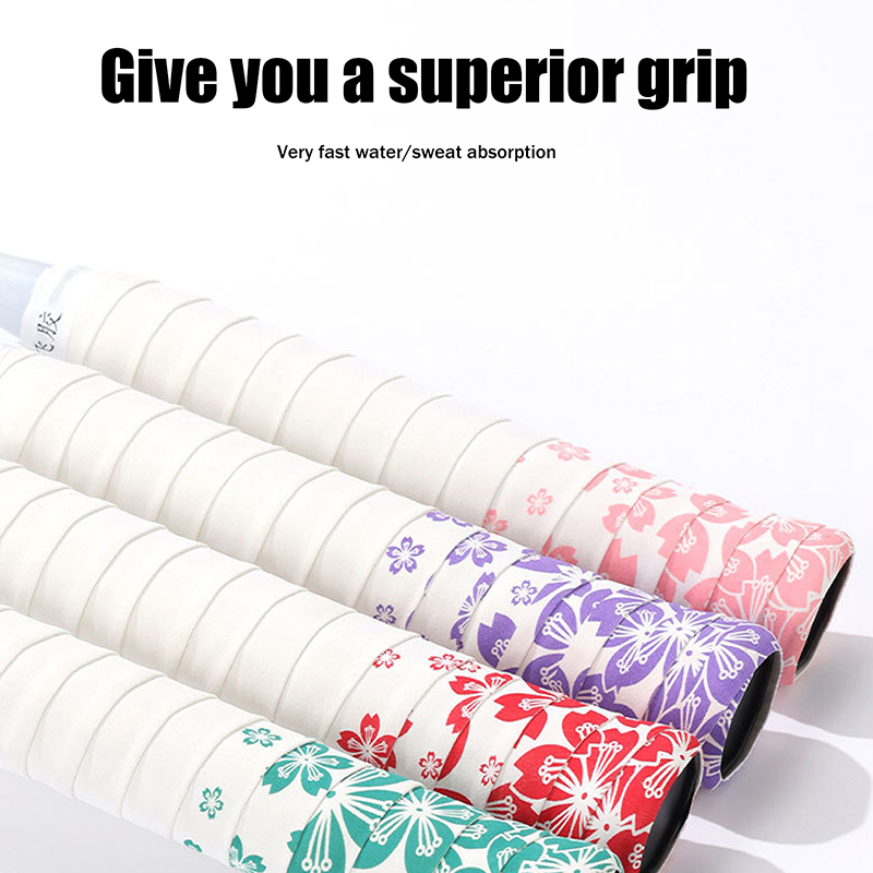 1PC Sakura Print Tennis And Ba - Badminton Grip recensie en prijs