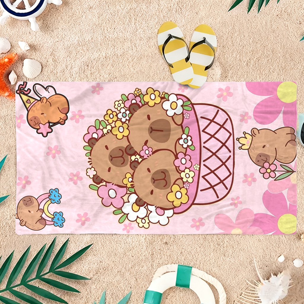 Capybara Cartoon Beach Towel Q - Towel Small Sport recensie en prijs