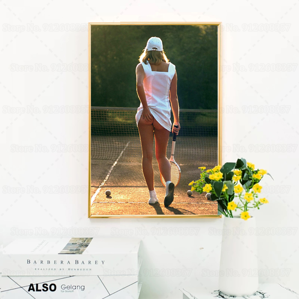 Sexy Tennis Girl Poster Sunset - Badminton Europe recensie en prijs