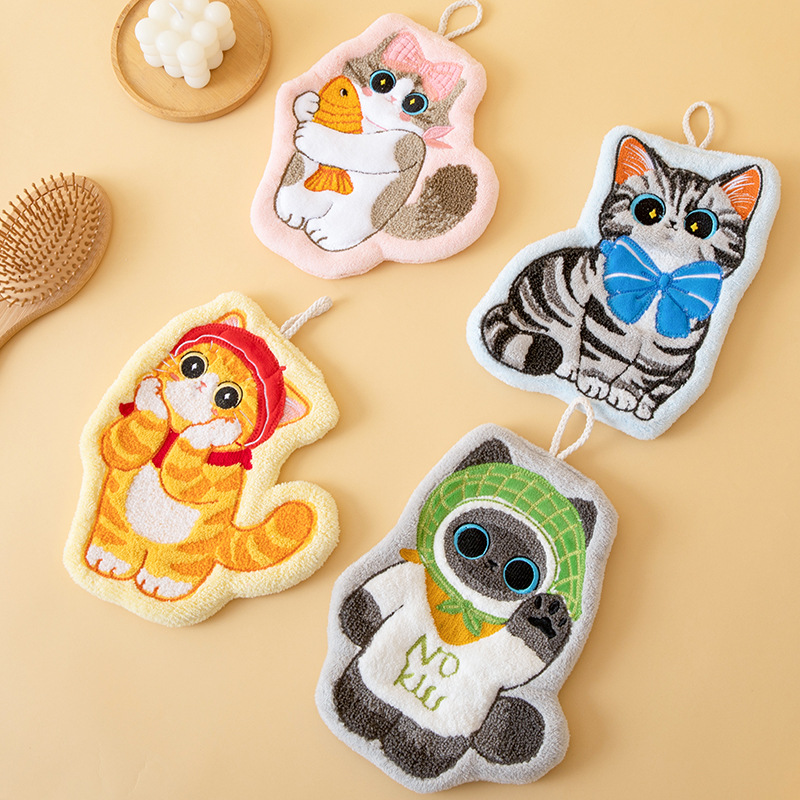 Cute cat hand towel hanging ty - Towel Small Sport recensie en prijs