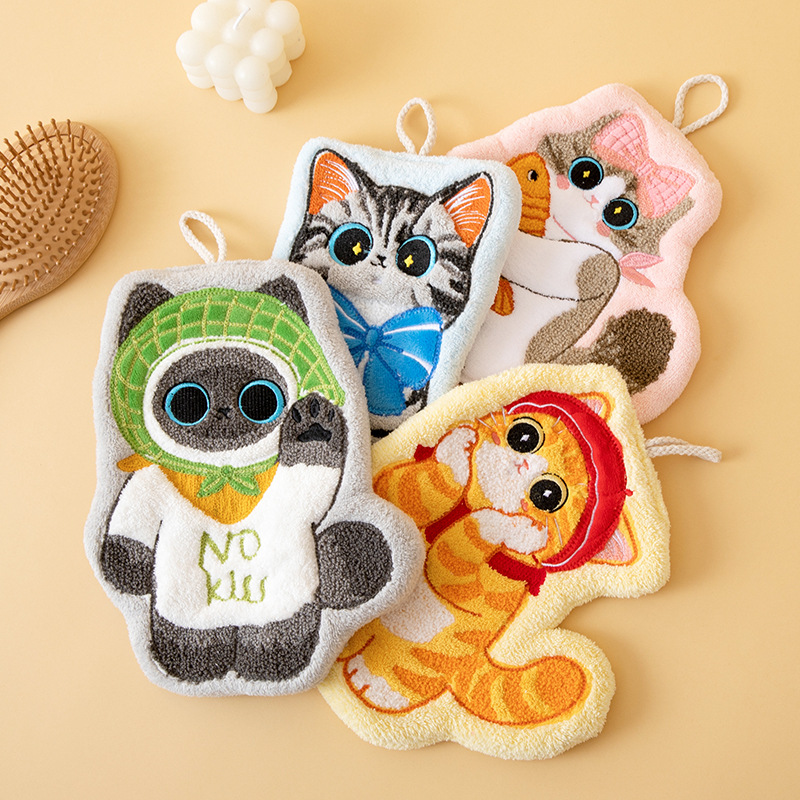 Cute cat hand towel hanging ty - Towel Small Sport recensie en prijs