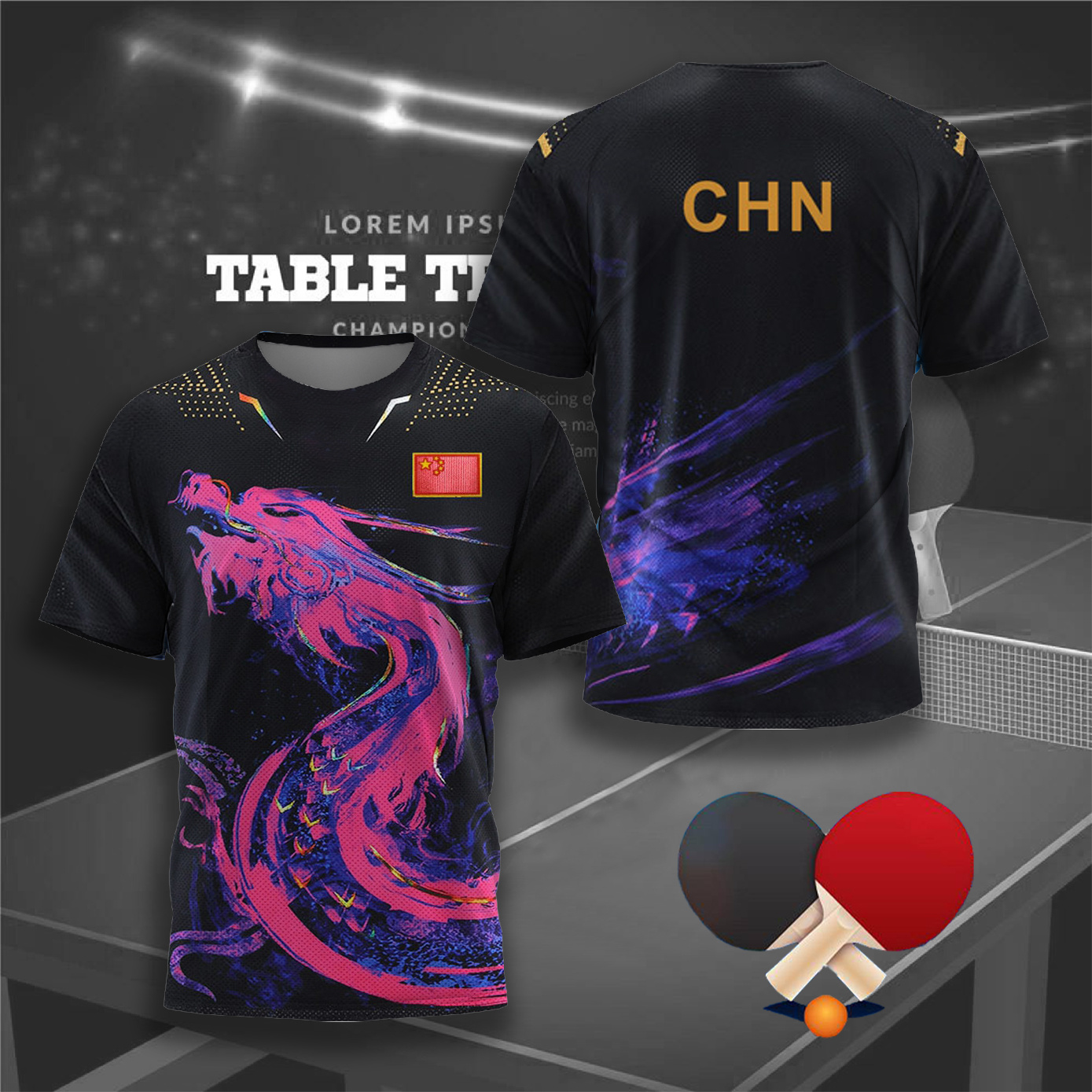CHINA Dragon Table Tennis Grap - Badminton Center recensie en prijs