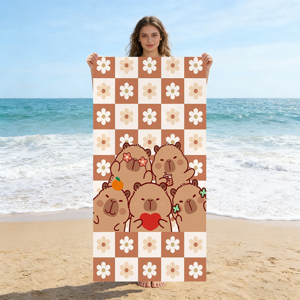 Capybara Cartoon Beach Towel Q - Towel Small Sport recensie en prijs