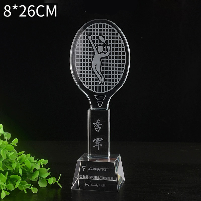 Customized Crystal Trophy Badm - Badminton Europe recensie en prijs
