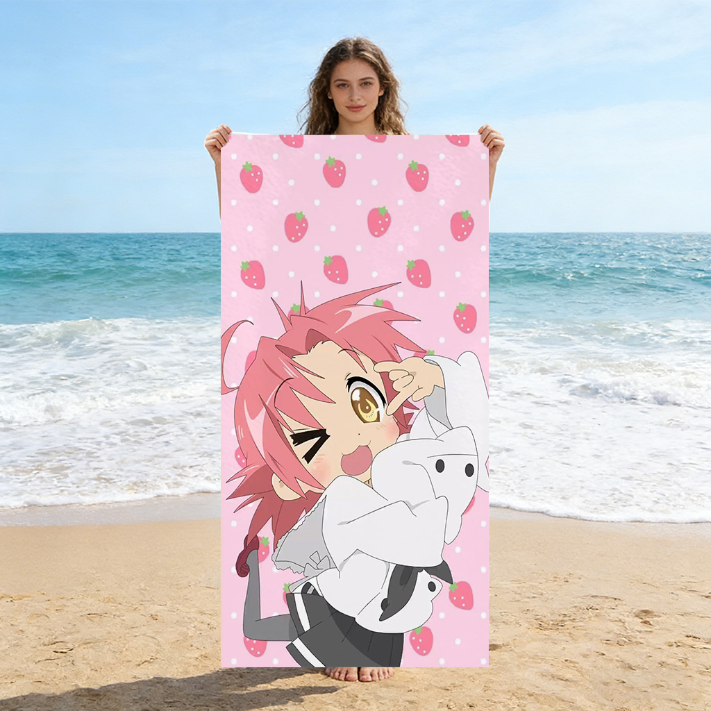 1pc Anime Girl Beach Towel Sma - Towel Small Sport recensie en prijs