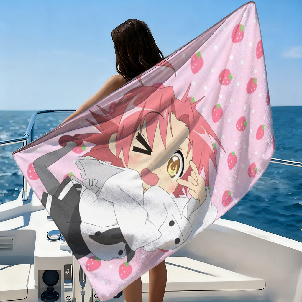 1pc Anime Girl Beach Towel Sma - Towel Small Sport recensie en prijs