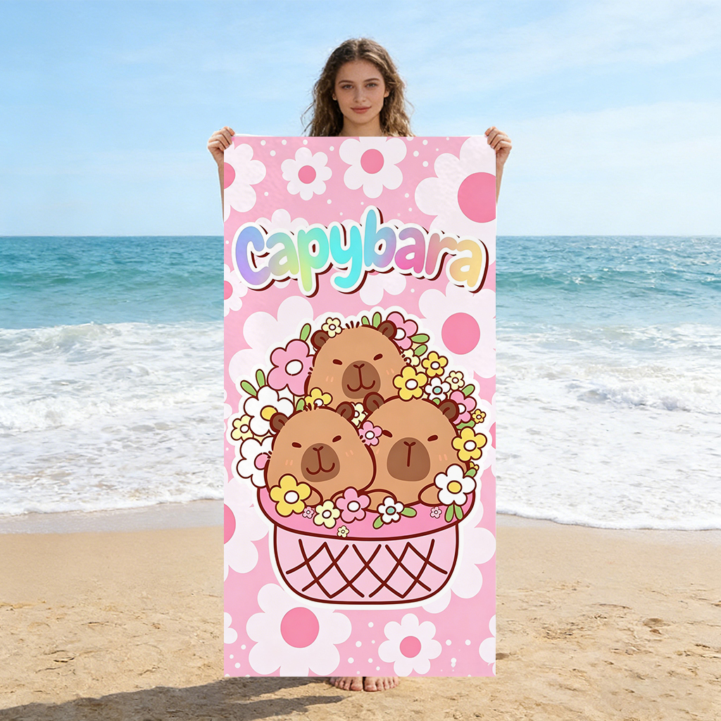 Capybara Cartoon Beach Towel Q - Towel Small Sport recensie en prijs